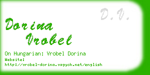 dorina vrobel business card